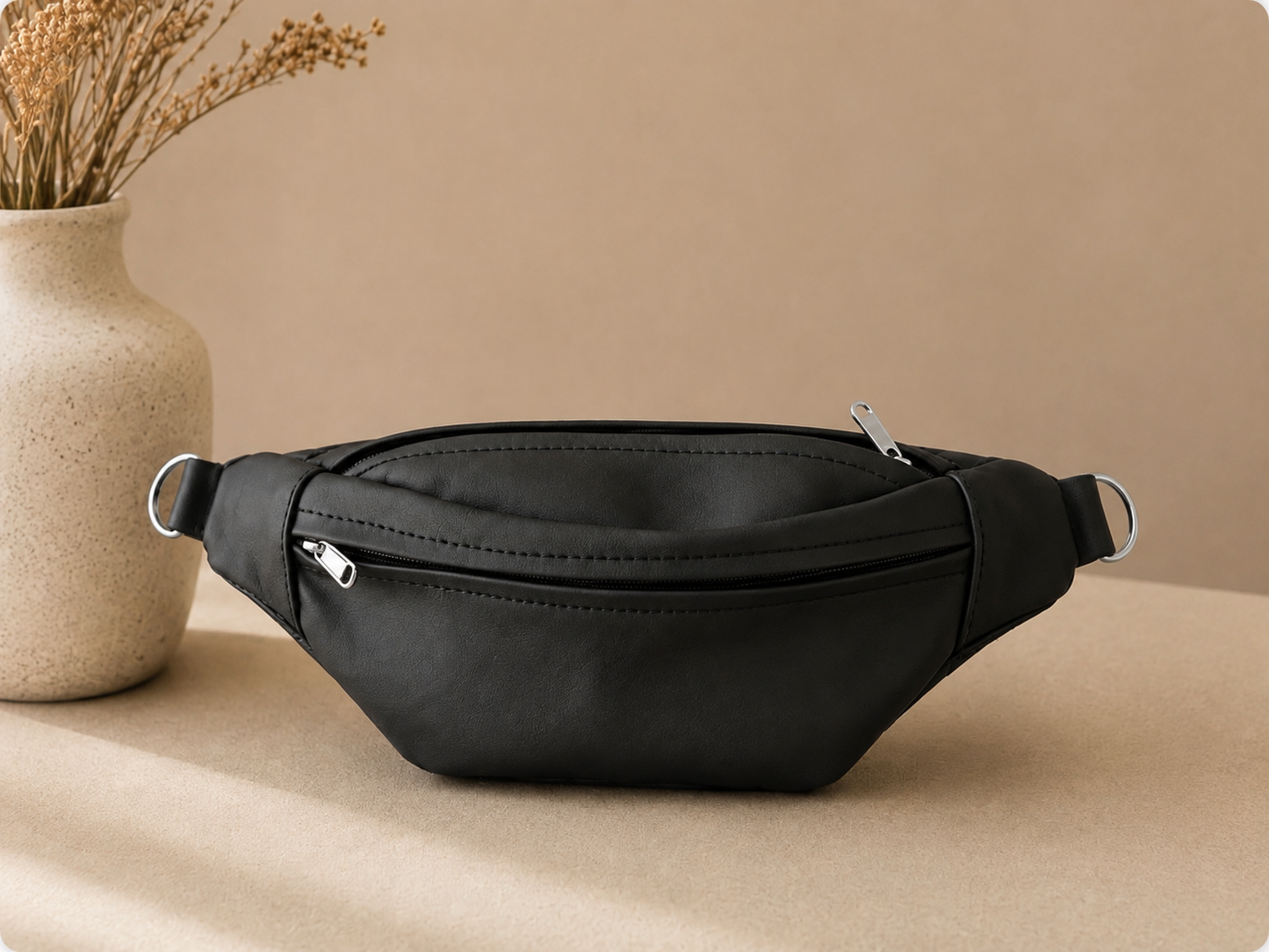 Genuine Nappa Leather Moon Bag