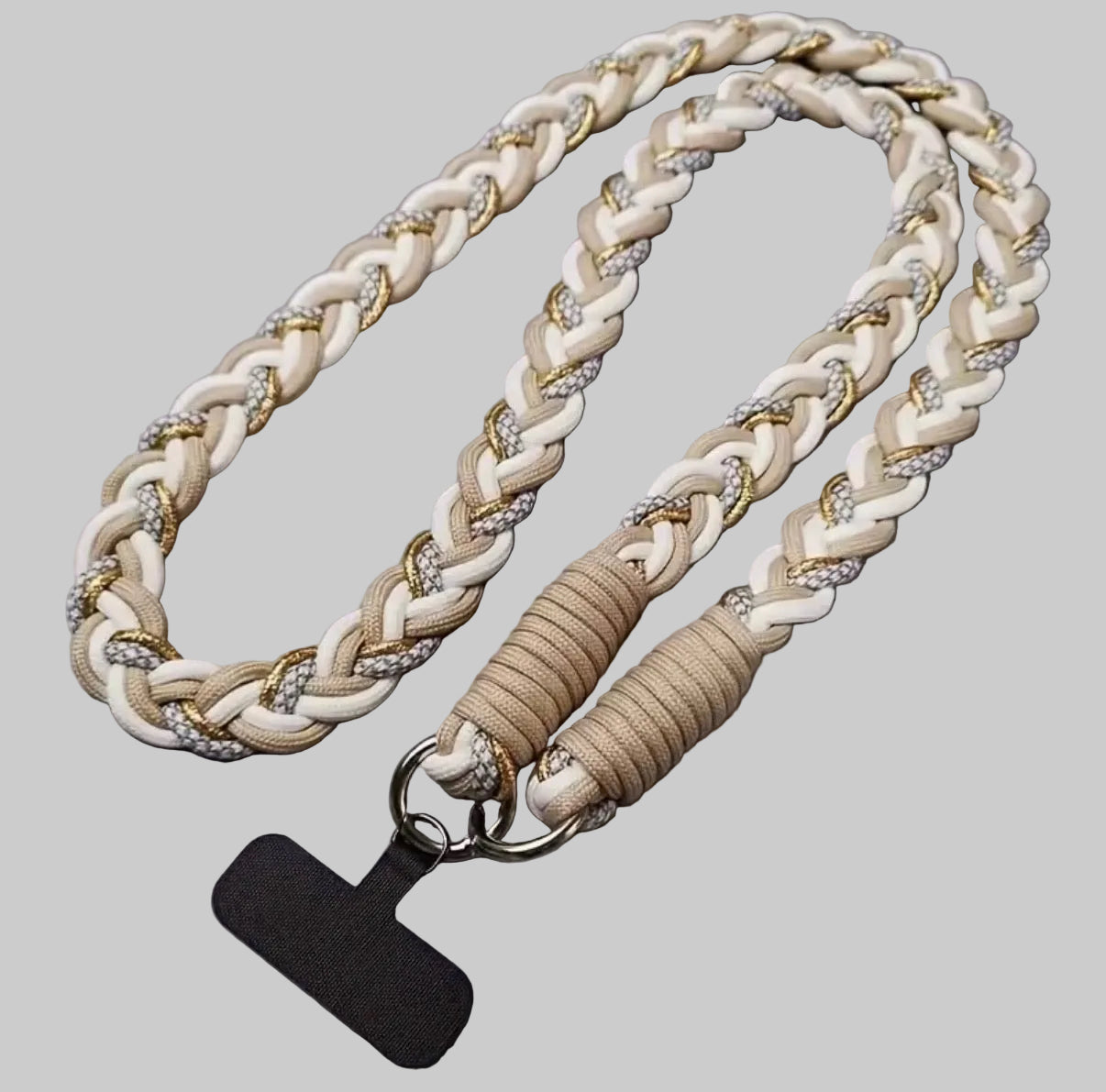 Braided Lanyard - Beige