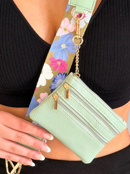 Sage Bloom Strap + Wallet