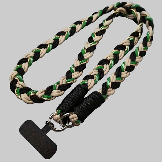 Braided Phone Lanyard - Green