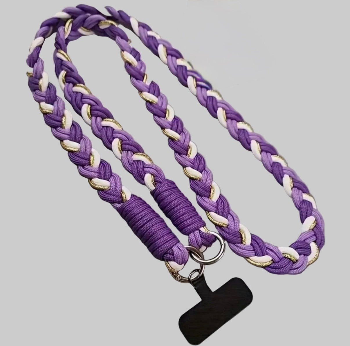 Braided Phone Lanyard - Purple
