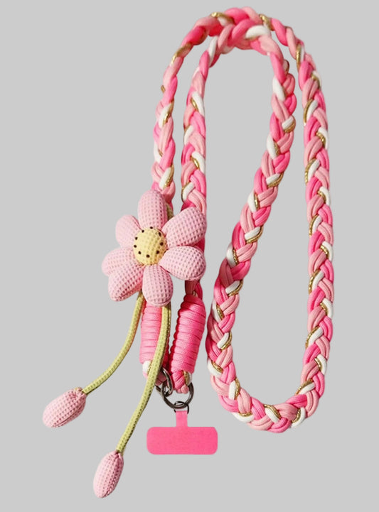 Phone Lanyard Pink