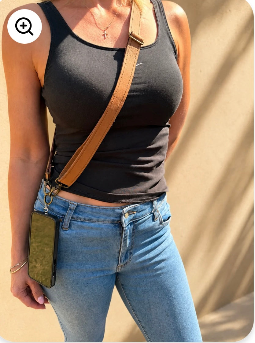 Genuine Leather Strap - Tan