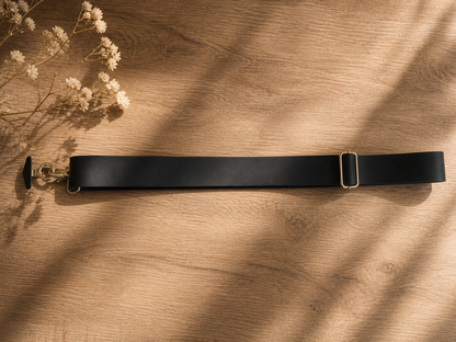 Genuine Leather Crossbody Phone
Strap - Black (3.8 cm) No Wallet