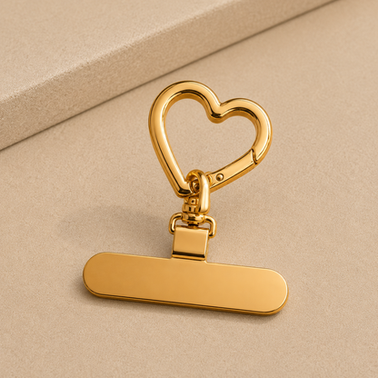Snap Chic Rose Gold Heart Connector