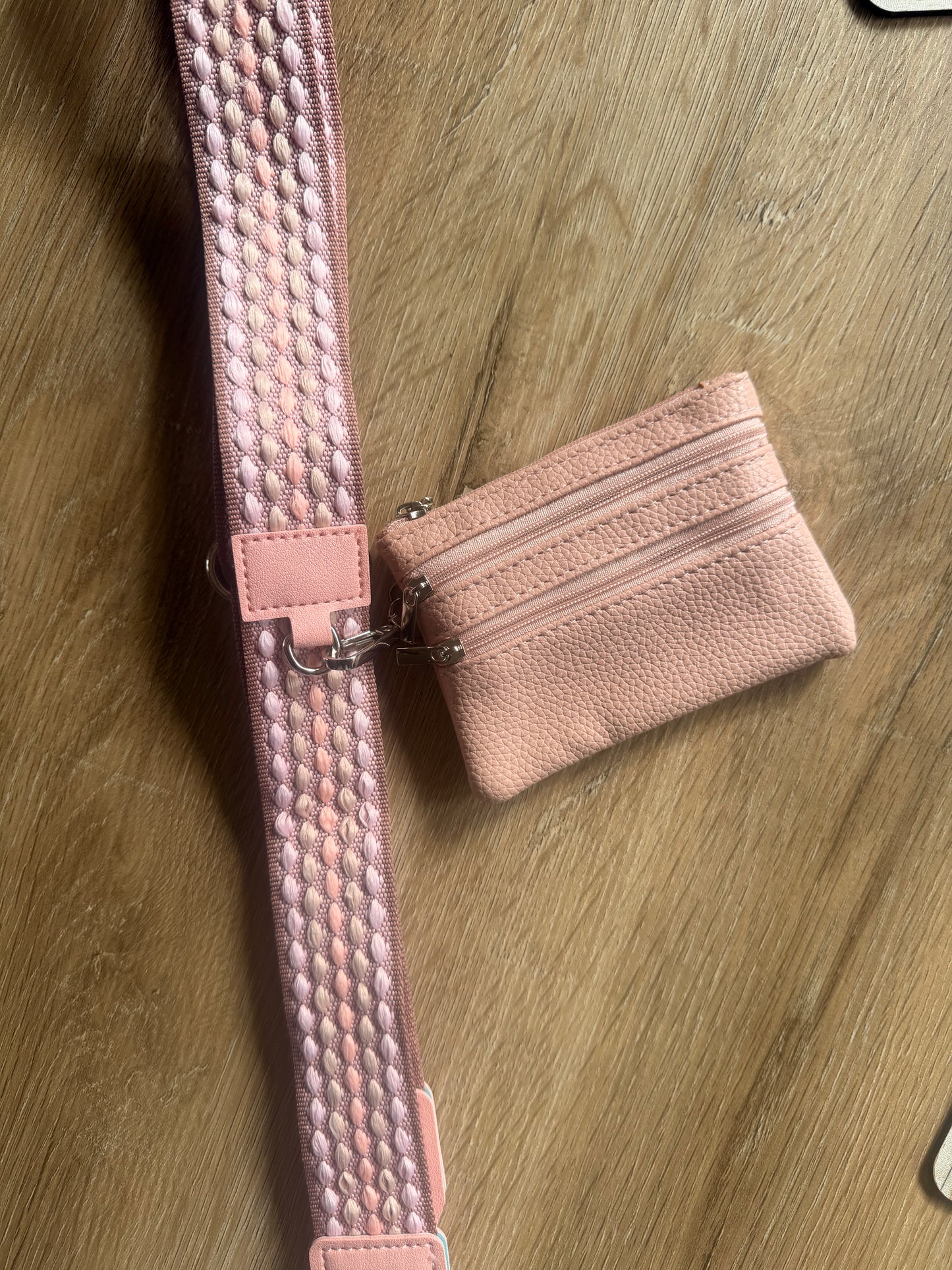 Pink Champagne Strap + Wallet