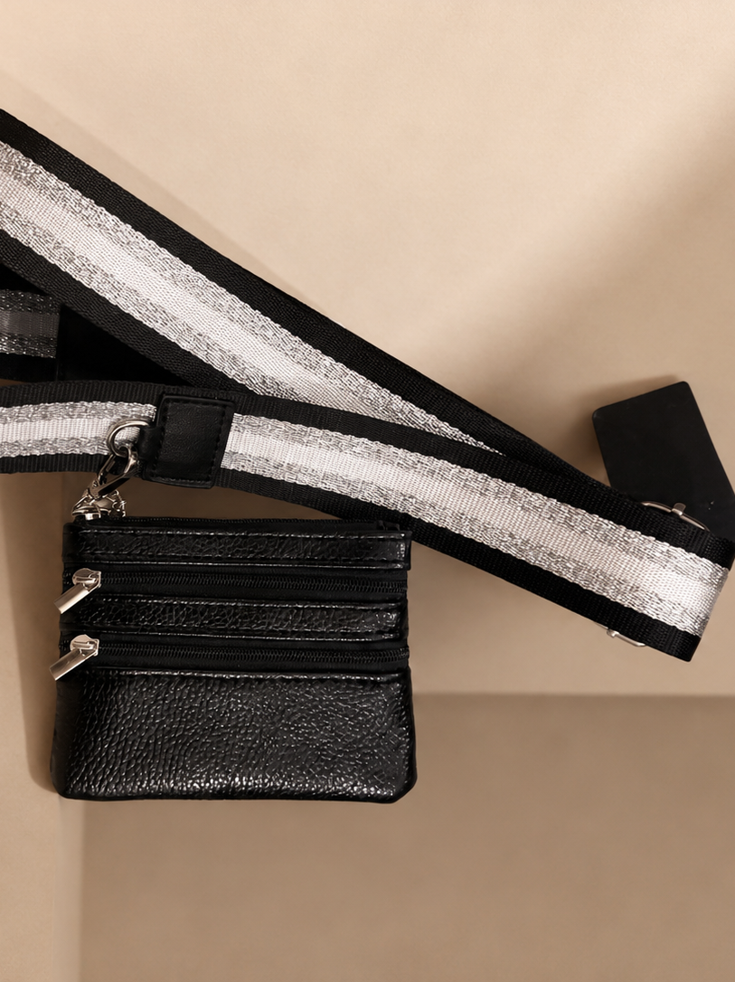 Crossbody Phone Strap with Wallet - Midnight Shimmer Strap