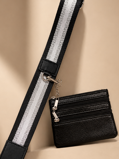 Crossbody Phone Strap with Wallet - Midnight Shimmer Strap