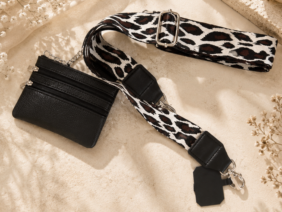 Leopard Luxe Strap + Wallet