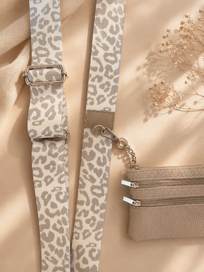 Champagne Leopard Strap + Wallet