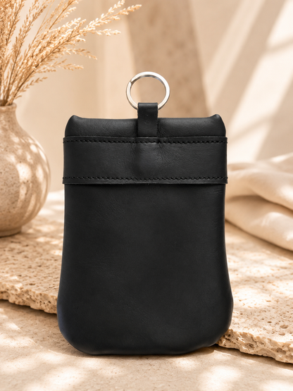 Handmade Genuine Leather
Detachable Wallet - Black