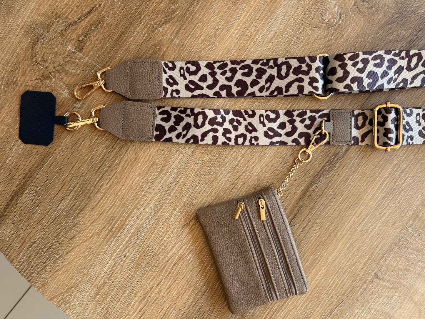 Mocha Strap + Wallet
