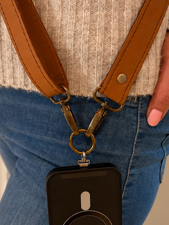 Genuine Leather Strap - Tan