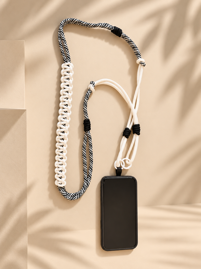Zebra Luxe Macramé Strap