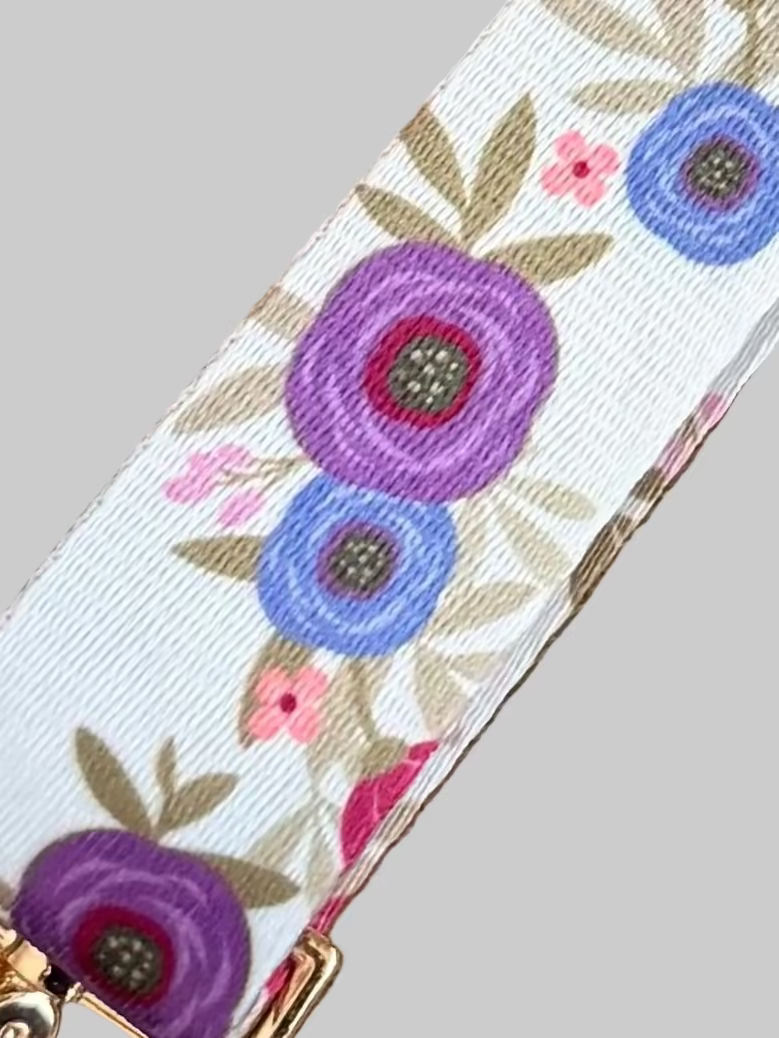 Crossbody Phone Strap - Lavender bloom (No Wallet)