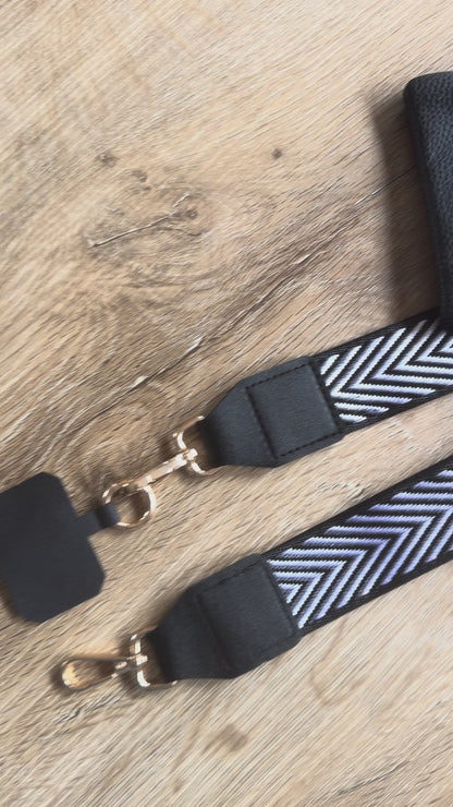 Crossbody Phone Strap with Wallet - Monaco Luxe